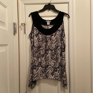Carol Rose Black and White Blouse